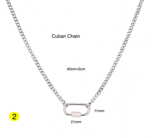 A Pendant Base Necklace – Minimal DIY Charm Holder Chain