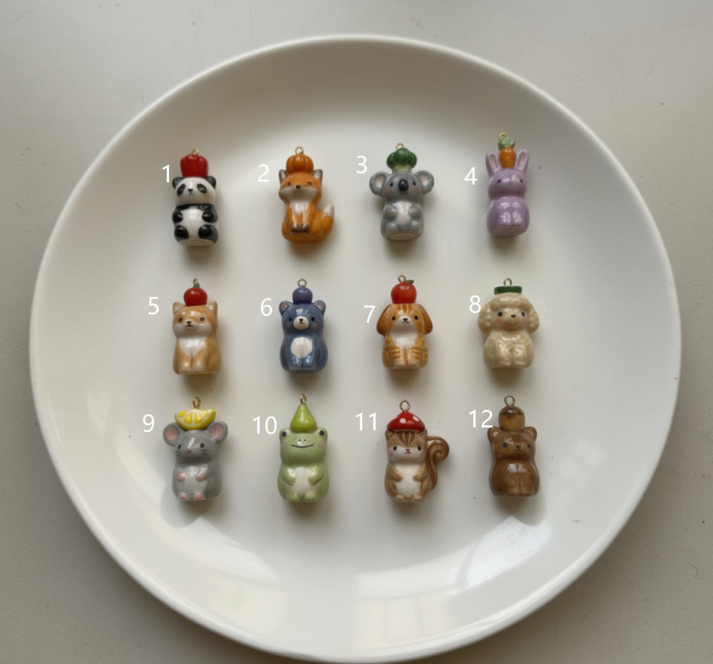 Necklace/Bracelet Pendant <Mini Kawaii Animal Charms>