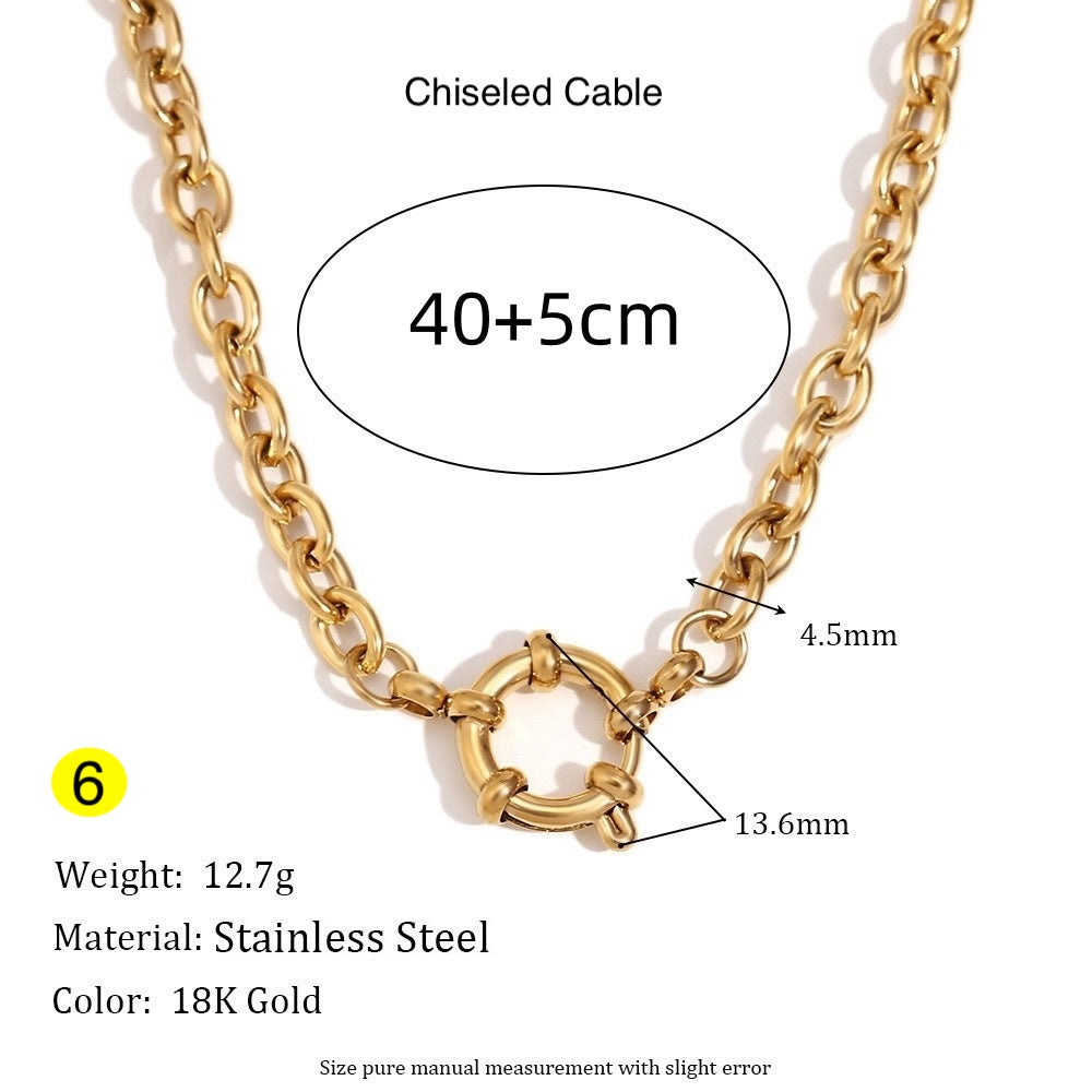 A Pendant Base Necklace – Minimal DIY Charm Holder Chain