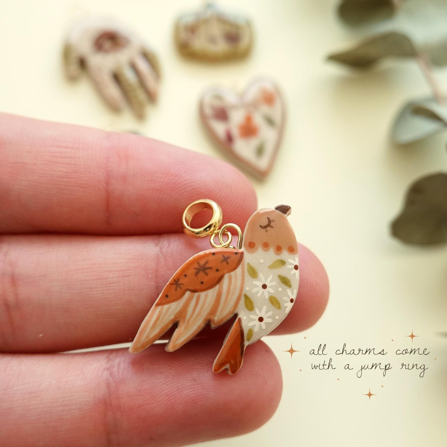 Witchy Autumn Charm Collection – Pumpkin, Moon, Mushroom & Spell DIY Pendants
