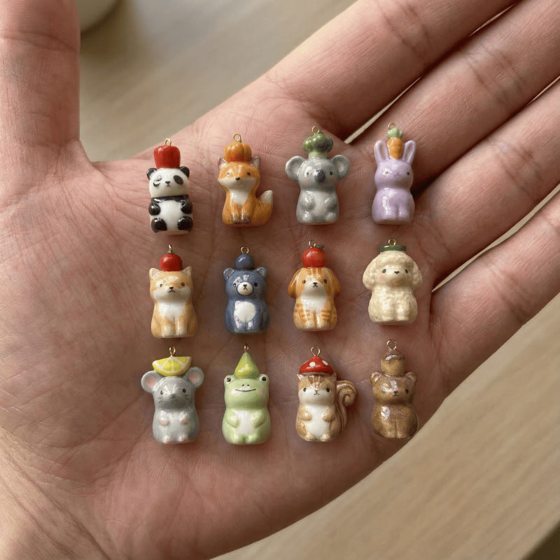 Necklace/Bracelet Pendant <Mini Kawaii Animal Charms>