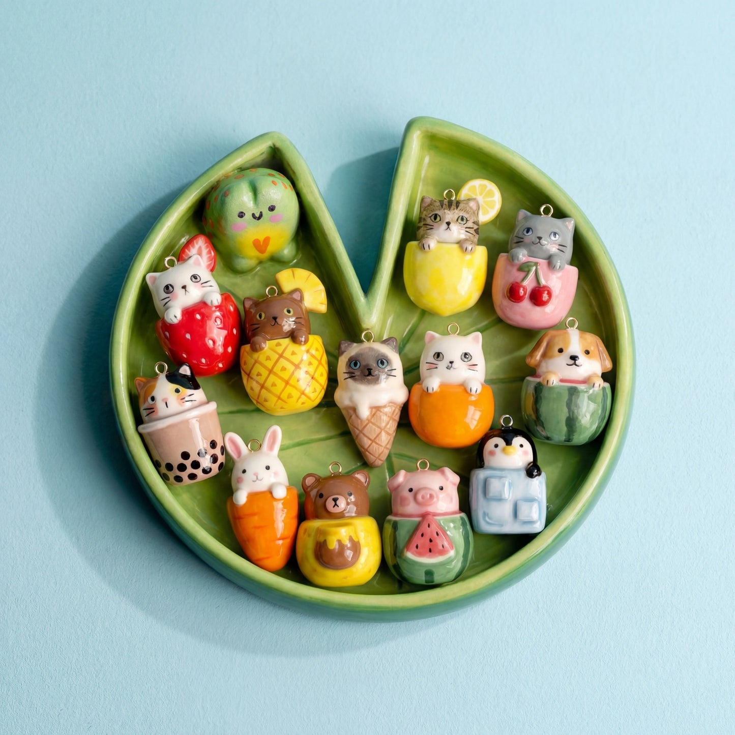 Necklace/Bracelet Pendant <Fruit Cup Animal Charm Collection>