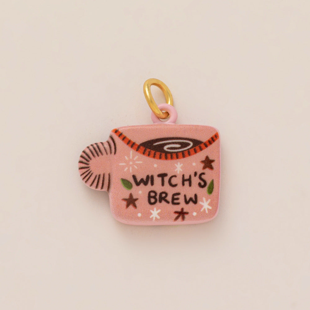 Witchy Autumn Charm Collection – Pumpkin, Moon, Mushroom & Spell DIY Pendants