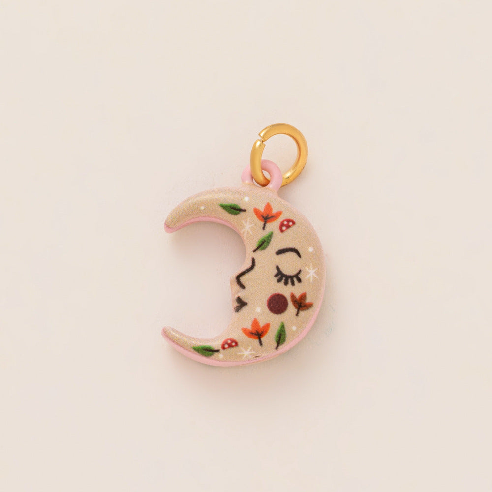Witchy Autumn Charm Collection – Pumpkin, Moon, Mushroom & Spell DIY Pendants