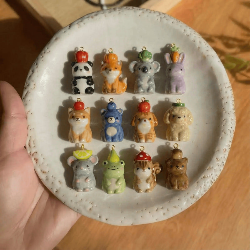 Necklace/Bracelet Pendant <Mini Kawaii Animal Charms>