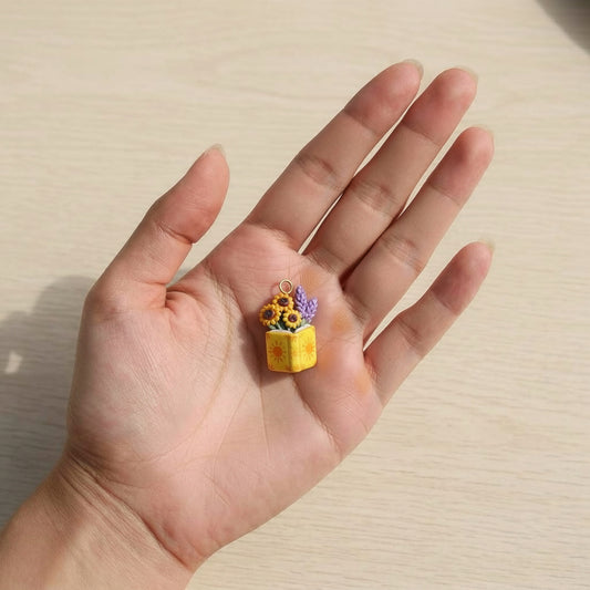 Necklace/Bracelet Pendant <Flowers and Books>