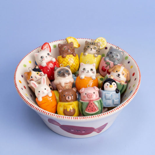 Necklace/Bracelet Pendant <Fruit Cup Animal Charm Collection>