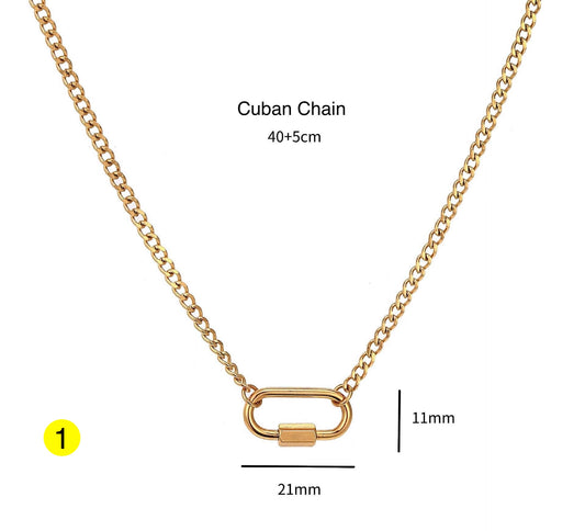 A Pendant Base Necklace – Minimal DIY Charm Holder Chain