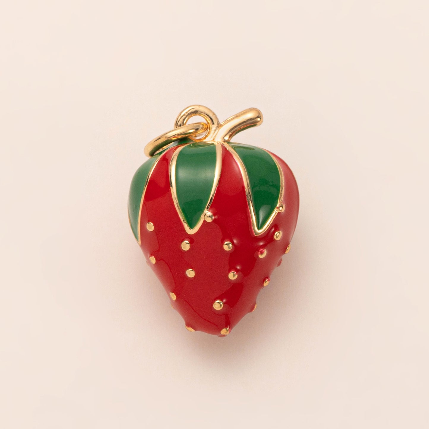 Vintage Fruit & Fantasy Charm Bracelet – Gold Tone Statement Jewelry